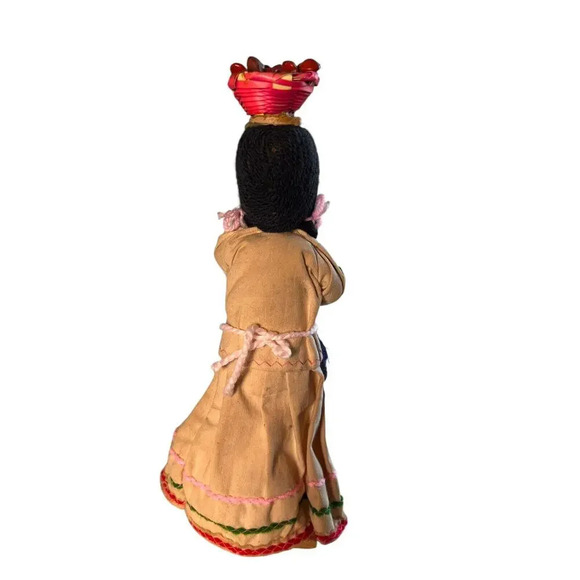 Central America Folk Art Doll Honduras Fabric Handmade Décor Hand Made - Picture 7 of 9